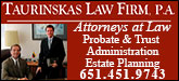 Taurinskas Law Firm Sponsorship Banner